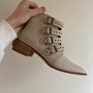 Cute buckled booties